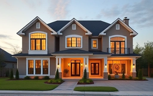 Transitional architectural style home